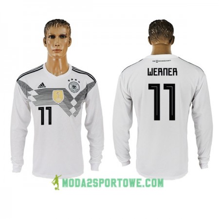 Koszulka Niemcy Werner 11 Mistrzostwa Świata 2018 Domowe Stroje Piłkarskie Długi Rękaw